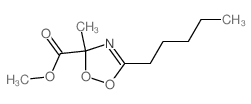 3H-1,2,4-Dioxazole-3-carboxylicacid, 3-methyl-5-pentyl-, methyl ester结构式