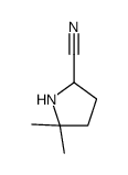 5,5-dimethylpyrrolidine-2-carbonitrile结构式