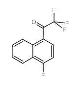 1-(4-FLUORONAPHTHYL) TRIFLUOROMETHYL KETONE结构式
