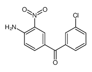 (4-氨基-3-硝基苯基)-(3-氯苯基)-甲酮结构式