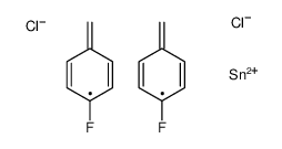 dichloro-bis[(4-fluorophenyl)methyl]stannane Structure