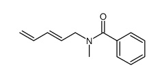 N-Methyl-N-((E)-penta-2,4-dienyl)-benzamide结构式