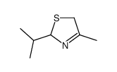 2,5-dihydro-2-isopropyl-4-methylthiazole结构式