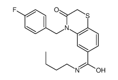 N-butyl-4-[(4-fluorophenyl)methyl]-3-oxo-1,4-benzothiazine-6-carboxamide Structure