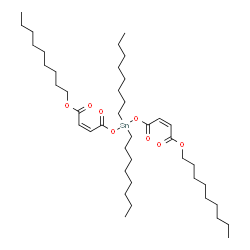 nonyl (Z,Z)-6,6-dioctyl-4,8,11-trioxo-5,7,12-trioxa-6-stannahexacosa-2,9-dienoate Structure