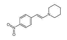 4-nitrophenyl-1-piperidinostyrene Structure