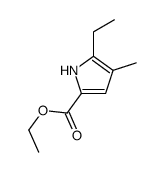5-Ethyl-4-methyl-1H-pyrrole-2-carboxylic acid ethyl ester结构式