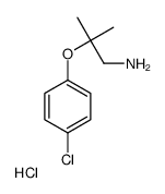 2-(4-chlorophenoxy)-2-methylpropan-1-amine,hydrochloride Structure