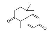 1,5,5-trimethylspiro[5.5]undeca-7,10-diene-2,9-dione Structure