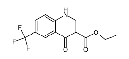 4-Oxo-6-trifluoromethyl-1,4-dihydro-quinoline-3-carboxylic acid ethyl ester结构式