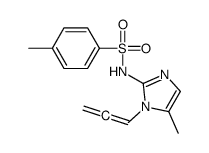 Benzenesulfonamide, 4-methyl-N-(5-methyl-1-(1,2-propadienyl)-1H-imidaz ol-2-yl)- Structure