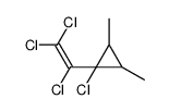 1-chloro-2,3-dimethyl-1-(1,2,2-trichloroethenyl)cyclopropane结构式