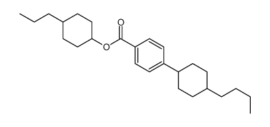 4-(4-Butylcyclohexyl)benzoic acid 4-propylcyclohexyl ester Structure