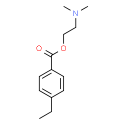 Benzoic acid, 4-ethyl-, 2-(dimethylamino)ethyl ester (9CI) Structure