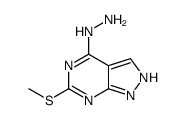 (6-methylsulfanyl-1H-pyrazolo[3,4-d]pyrimidin-4-yl)hydrazine Structure