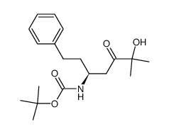 tert-butyl (S)-(6-hydroxy-6-methyl-5-oxo-1-phenylheptan-3-yl)carbamate结构式