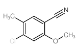 4-Chloro-2-methoxy-5-methylbenzonitrile Structure