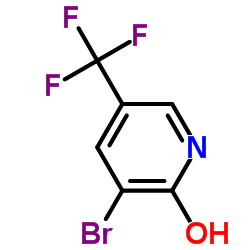 3-溴-2-羟基-5-三氟甲基砒啶结构式