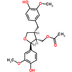 lariciresinol 3a-acetate Structure
