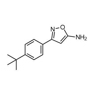 3-(4-(叔丁基)苯基)异噁唑-5-胺结构式