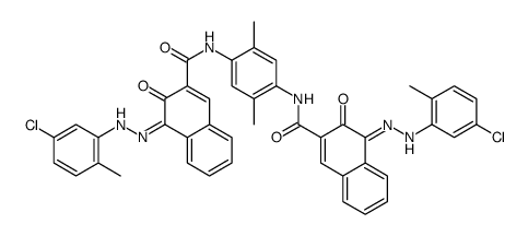 N,N'-(2,5-dimethyl-1,4-phenylene)bis[4-[(5-chloro-2-methylphenyl)azo]-3-hydroxynaphthalene-2-carboxamide Structure