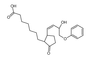 11-deoxy-16-phenoxy-17,18,19,20-tetranorprostaglandin E1结构式