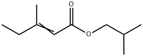 2-Pentenoic acid, 3-Methyl-, 2-Methylpropyl ester结构式
