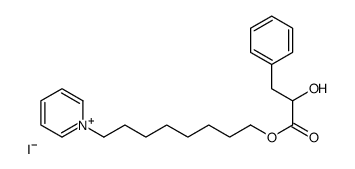 8-pyridin-1-ium-1-yloctyl (2S)-2-hydroxy-3-phenylpropanoate,iodide Structure