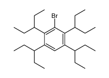 3-bromo-1,2,4,5-tetra(pentan-3-yl)benzene结构式
