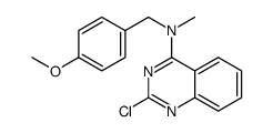 2-chloro-N-[(4-methoxyphenyl)methyl]-N-methylquinazolin-4-amine结构式