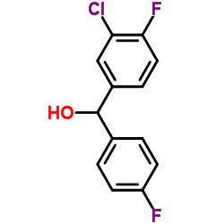 3-CHLORO-4,4'-DIFLUOROBENZHYDROL结构式