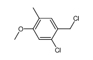 2-chloro-4-methoxy-5-methylbenzyl chloride Structure