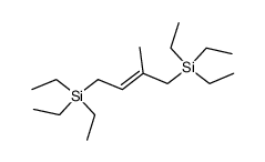 triethyl[2-methyl-4-(triethylsilyl)but-2-en-1-yl]silane结构式