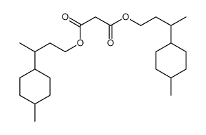 bis[3-(4-methylcyclohexyl)butyl] propanedioate结构式