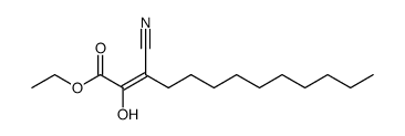 ethyl 3-cyano-2-hydroxytridec-2-enoate Structure