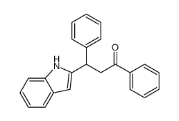 3-(1H-indol-2-yl)-1,3-diphenylpropan-1-one Structure