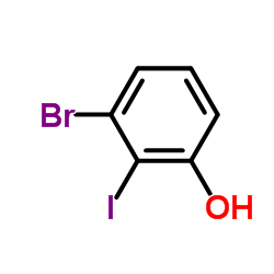 2-碘-3-溴苯酚结构式