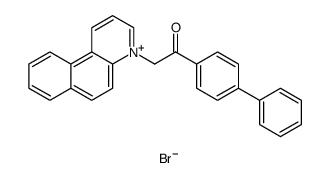 Benzo[f]quinolinium, 4-(2-[1,1'-biphenyl]-4-yl-2-oxoethyl)-, bromide Structure