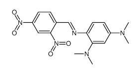 N1-(2,4-dinitro-benzylidene)-N2,N2,N4,N4-tetramethyl-benzene-1,2,4-triyltriamine Structure