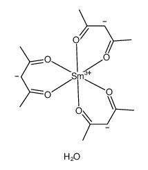 乙酰丙酮钐水合物结构式