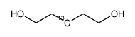 (3-13C)Pentan-1,5-diol Structure