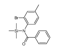 N-(2-bromo-4-methylphenyl)-N-trimethylsilylbenzamide结构式