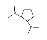 Phosphine, (2R,1R)-1,2-cyclopentanediylbis[dimethyl- (9CI) Structure