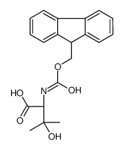 (R)-N-Fmoc-2-氨基-3-羟基-3-甲基丁酸结构式
