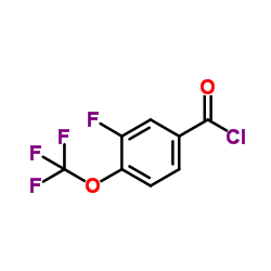 3-Fluoro-4-(trifluoromethoxy)benzoyl chloride Structure