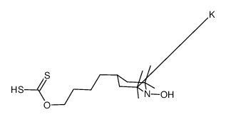 potassium 4-(1-(2,2,6,6-tetramethyl-1-oxy-4-pipreridinyl))butylxanthate Structure