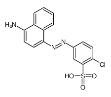 5-[(4-aminonaphthalen-1-yl)diazenyl]-2-chlorobenzenesulfonic acid Structure