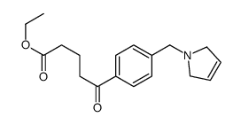 ETHYL 5-OXO-5-[4-(3-PYRROLINOMETHYL)PHENYL]VALERATE结构式