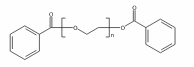 Alpha-苯甲酰-ω-苯甲酰氧基-聚氧乙烯结构式