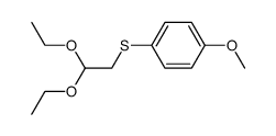4-methoxythiophenoxylacetaldehyde dimethyl acetal Structure
